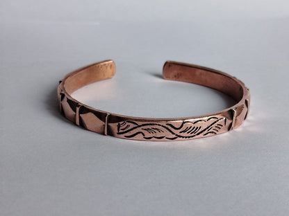 Hand Forged 100% Pure Copper Bracelet. Solid Copper Arthritis Relief Bracelet. Fashion Handmade