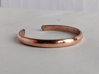 Hand Forged 100% Pure Copper Bracelet. Solid Copper Arthritis Relief Bracelet. Fashion Handmade, Plain Copper Armband