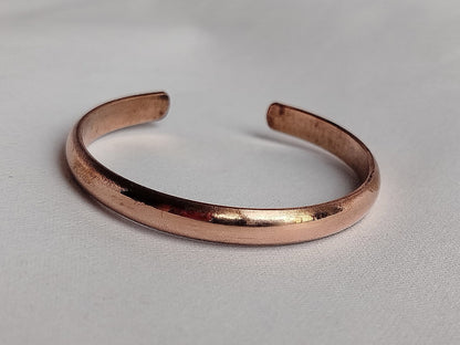 Hand Forged 100% Pure Copper Bracelet. Solid Copper Arthritis Relief Bracelet. Fashion Handmade, Plain Copper Armband