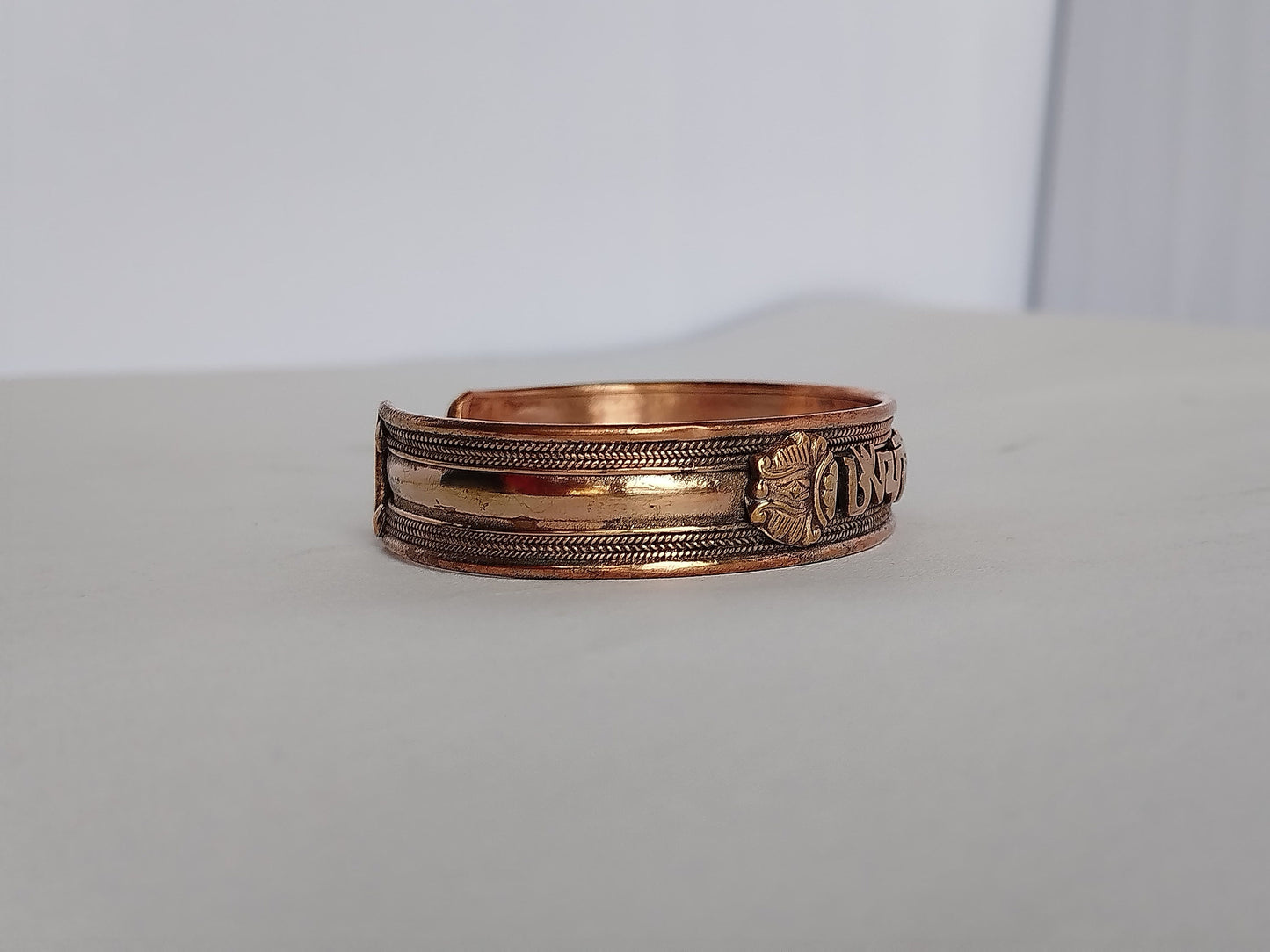 Hand Forged 100% Pure Copper Bracelet. Solid Copper Arthritis Relief Bracelet. Fashion Handmade, Om Mani Copper