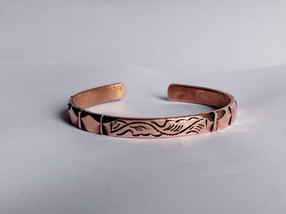 Hand Forged 100% Pure Copper Bracelet. Solid Copper Arthritis Relief Bracelet. Fashion Handmade