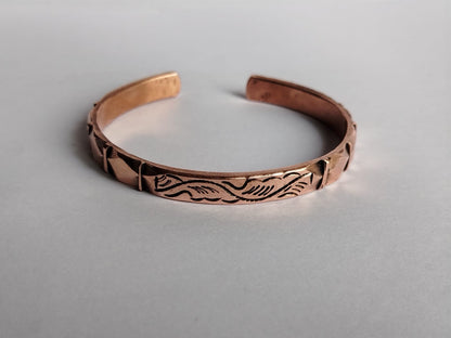 Hand Forged 100% Pure Copper Bracelet. Solid Copper Arthritis Relief Bracelet. Fashion Handmade