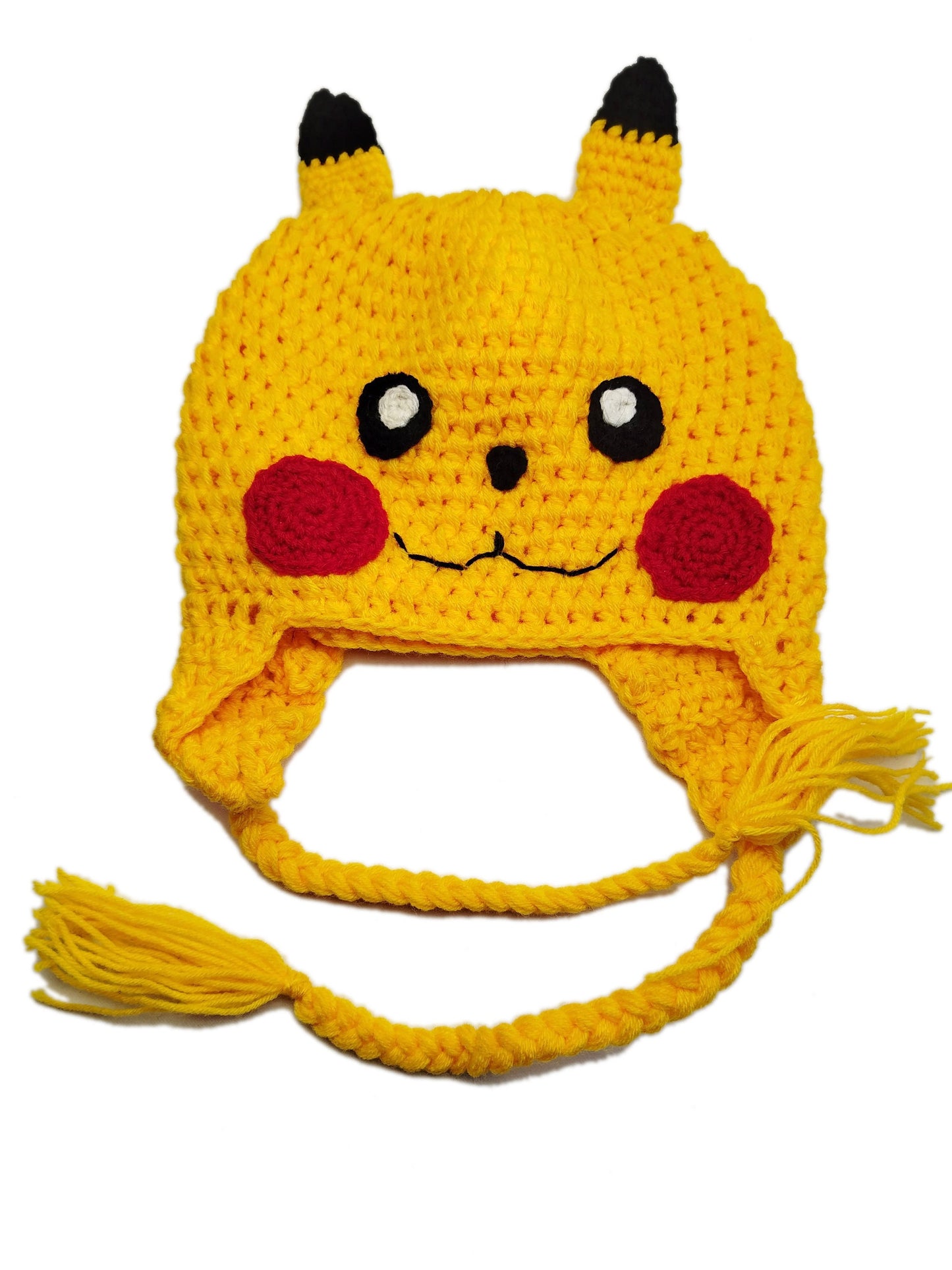 Hand Crochet Pikachu Hat - Babies, Children, Crochet Spiderman hat, Crochet Batman Hat , Topi, Handmade