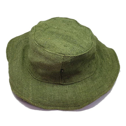 Hemp Summer Hat, Handmade Nepal Hemp Hat Multipatch and Plain Handmade Natural Hemp