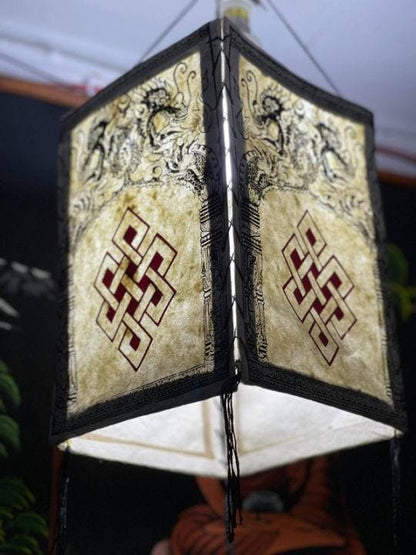 Handmade Nepali Kagaj AKA Lokta Paper Lampshades, Lampshade Handmade Paper lamp shades, Ecofriendly, Buddha