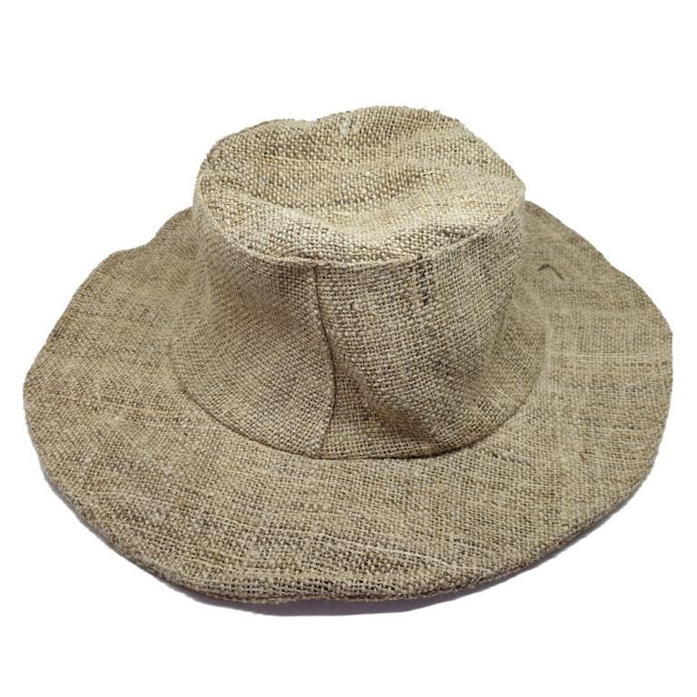 Hemp Summer Hat, Handmade Nepal Hemp Hat Multipatch and Plain Handmade Natural Hemp