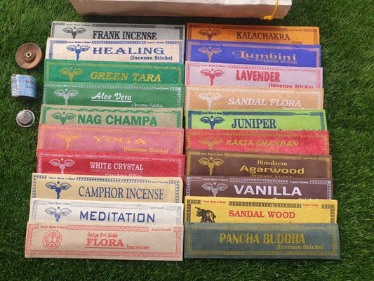 100% natural incense sticks fair trade positive energy from Nepal for yoga meditation handmade incense sticks spiritual gift, Handmade Aroma