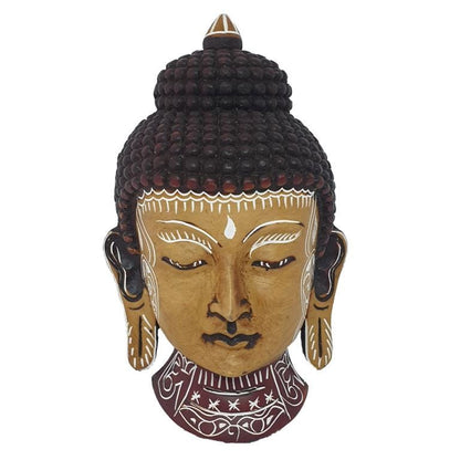 Buddha face Wall Hanging , Handmade Buddha Statue and Carving , Resin Statue Handmade