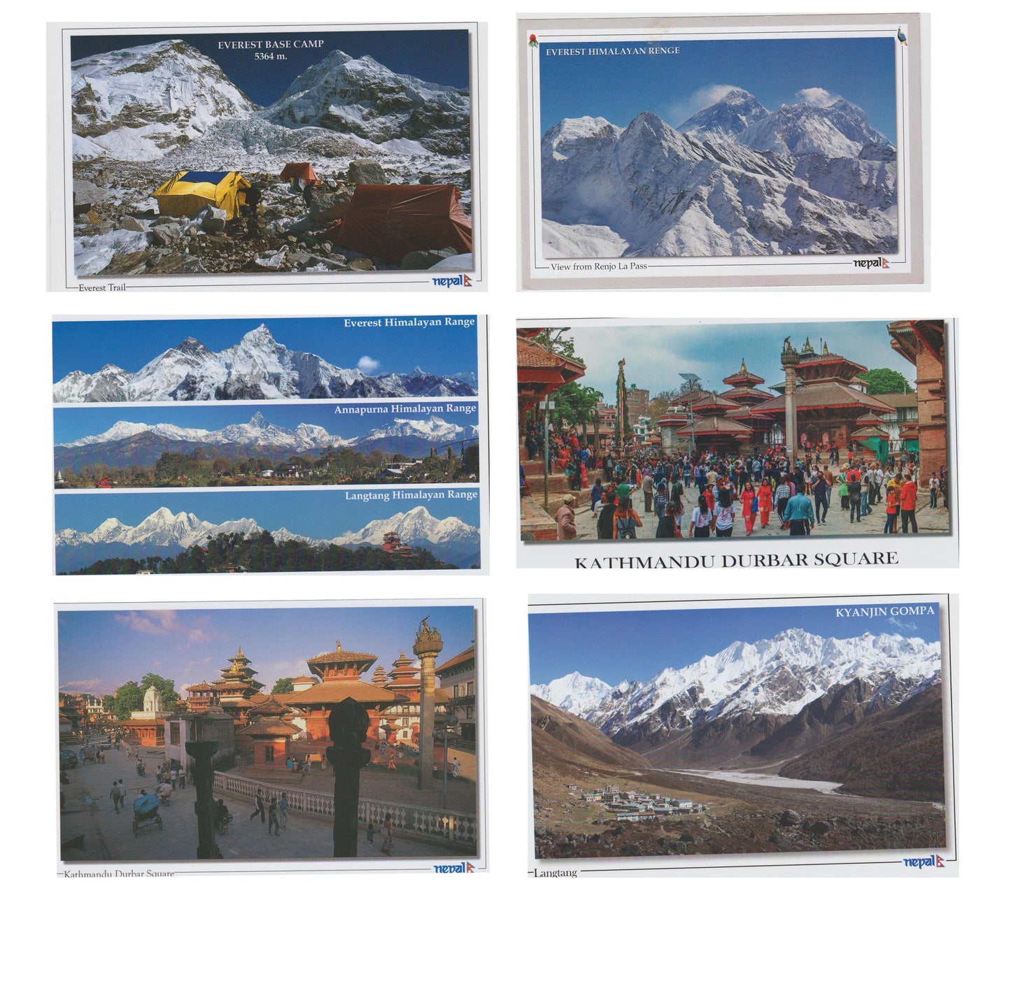 Handmade Nepali Kagaj AKA Lokta Paper greetings and Post Cards, Greeting Card , Gift Card Handmade Paper, Mount Everest Top of the World