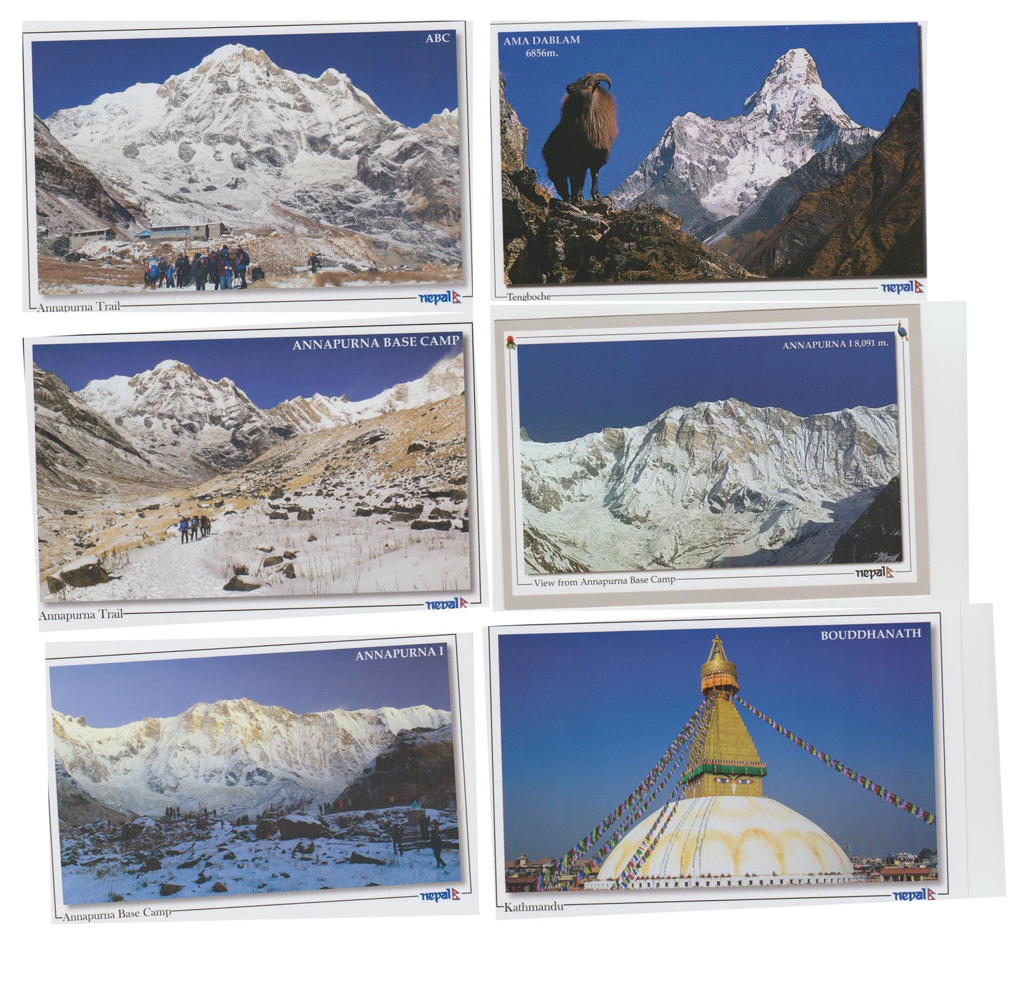 Handmade Nepali Kagaj AKA Lokta Paper greetings and Post Cards, Greeting Card , Gift Card Handmade Paper, Mount Everest Top of the World