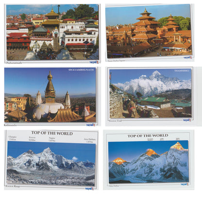 Handmade Nepali Kagaj AKA Lokta Paper greetings and Post Cards, Greeting Card , Gift Card Handmade Paper, Mount Everest Top of the World