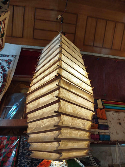 Handmade Nepali Kagaj AKA Lokta Paper Lampshades, Lampshade Handmade Paper lamp shades, Ecofriendly,