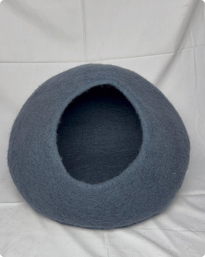 Solid Color Cat Cave - Handmade felt Pet Bed - 50cm Plain Cat Cocoon