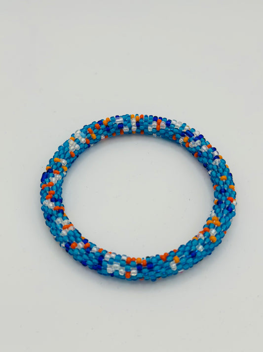 multicolor blue handmade bracelet