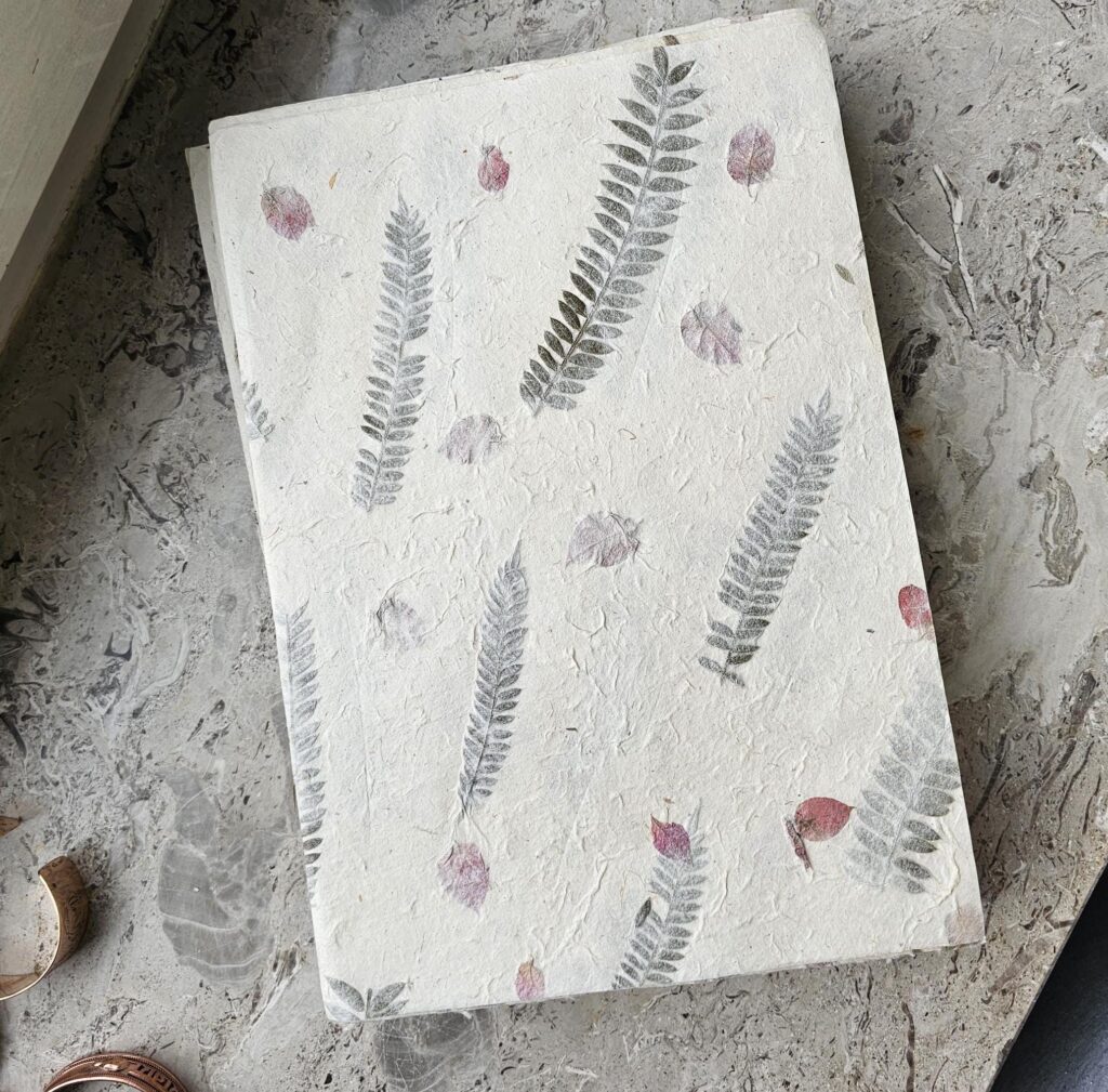 Fern Petal Mix - Handmade A4 Eco-Friendly Lokta Paper