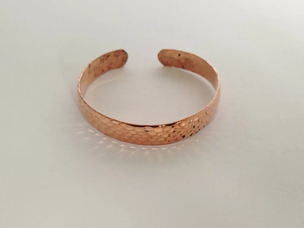 Hand Beaten Copper Bracelet - Pure Copper Healing Bracelet
