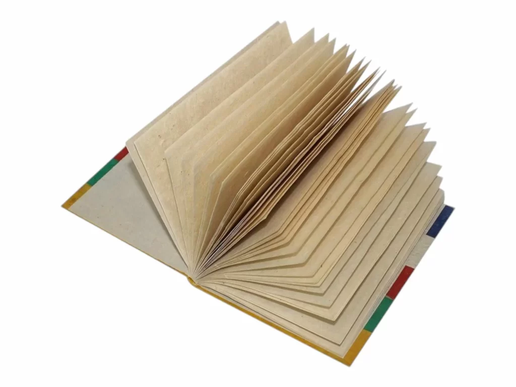 Eco-Friendly Handmade Lokta Paper Journal | Biodegradable Writing Journal | Durable Nepalese Craft | 8” x 6” Journal Book