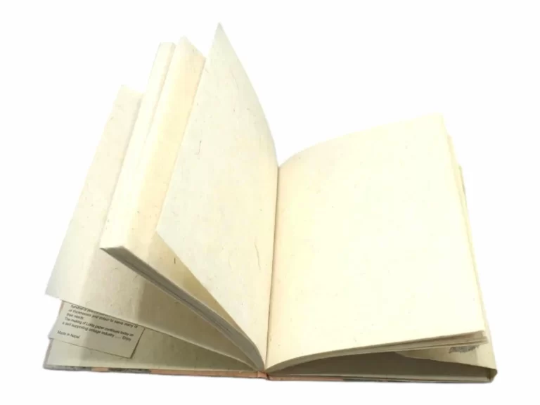 Eco-Friendly Handmade Lokta Paper Journal | Biodegradable Writing Journal | Durable Nepalese Craft | 8” x 6” Journal Book