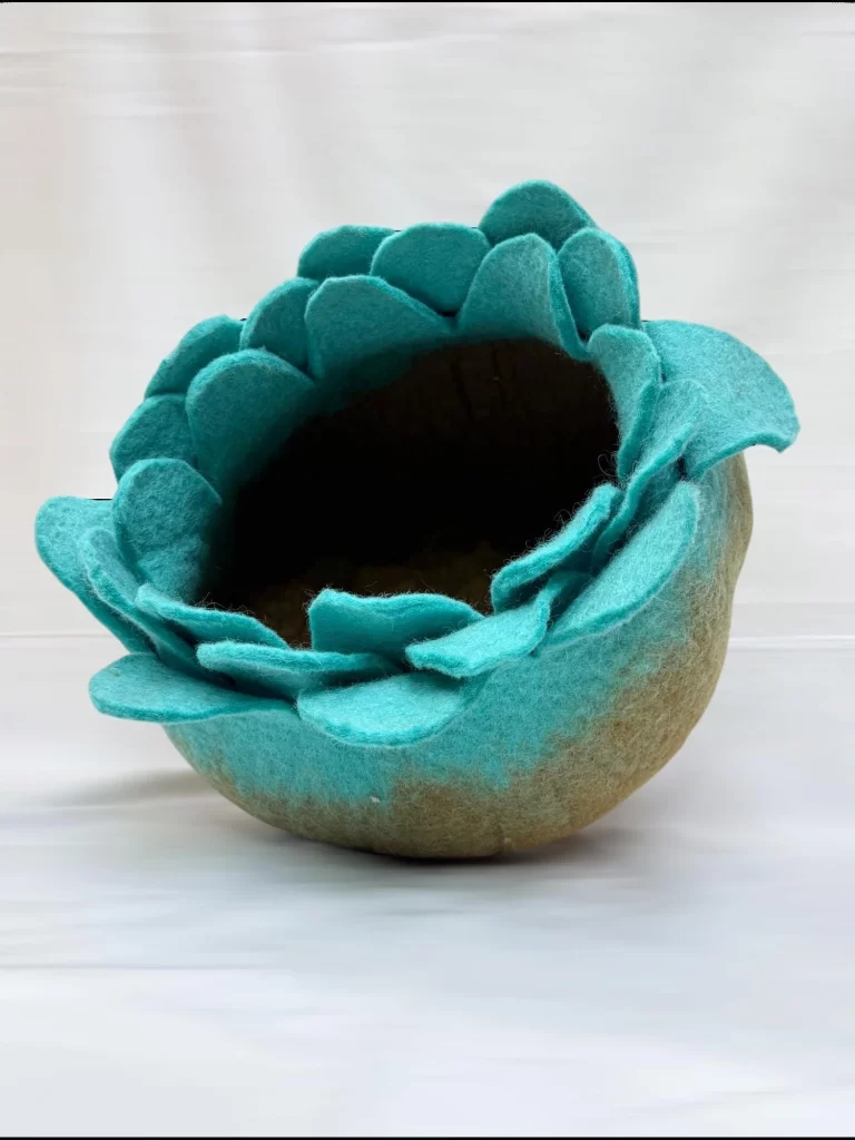 Lotus Cat Bed | Flower Cat Bed | Flower Cat Cave | Felt Cat House