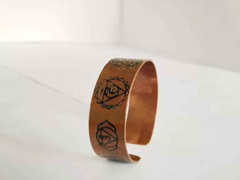 Seven chakra Copper Bracelet - Pure Copper Healing Bracelet