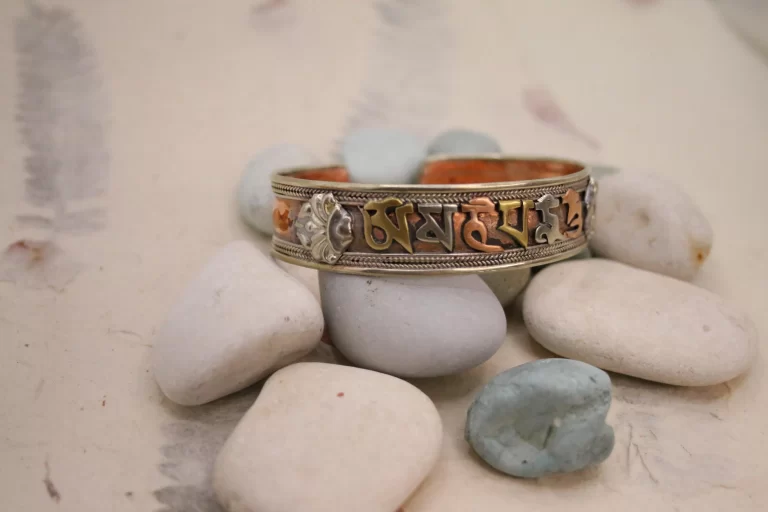 Pure Copper Bracelet - Tibetan Newa Copper Bracelet - Tibetan Mantra Bracelet