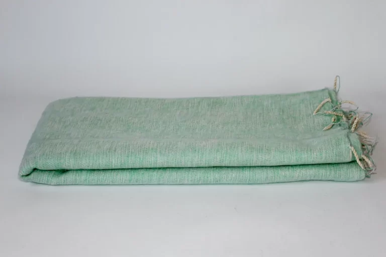 Yak Wool Shawl Aqua Green Color