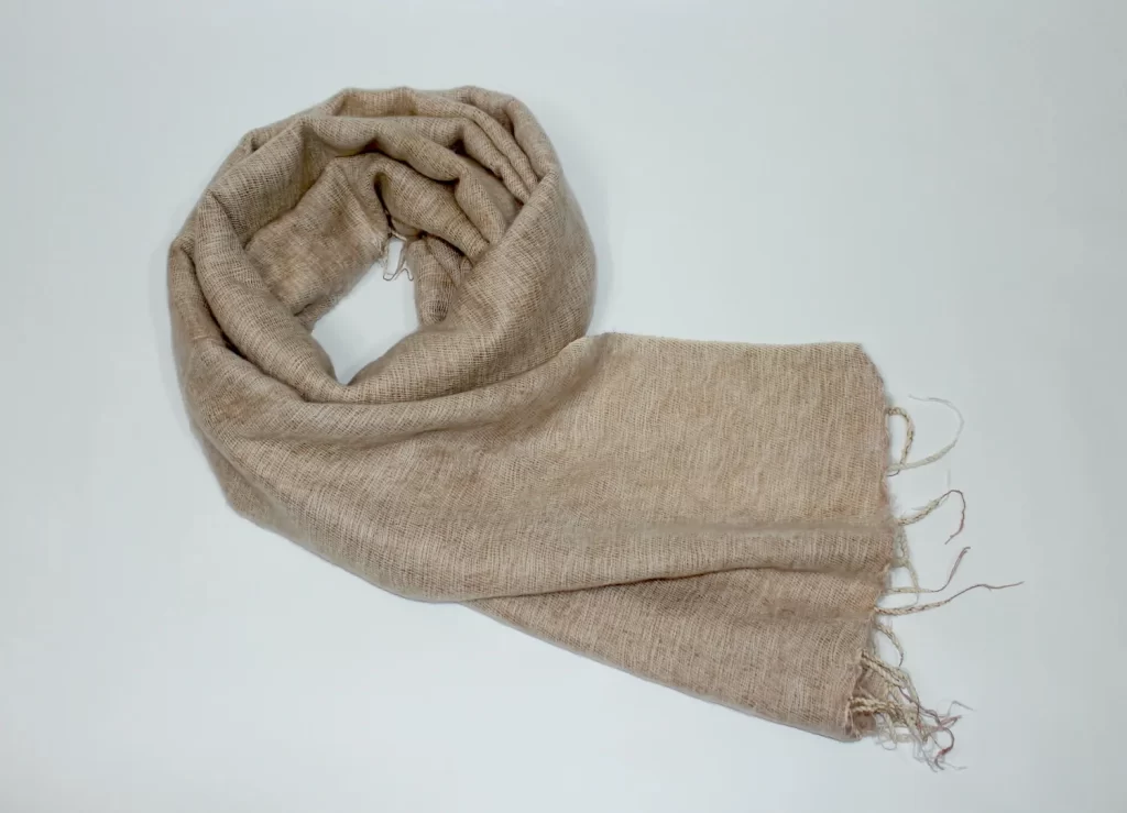Yak Wool Shawl Beige Color