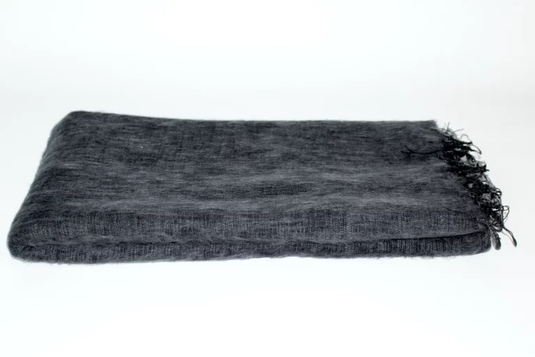 Yak Wool Shawl Dark Grey Color