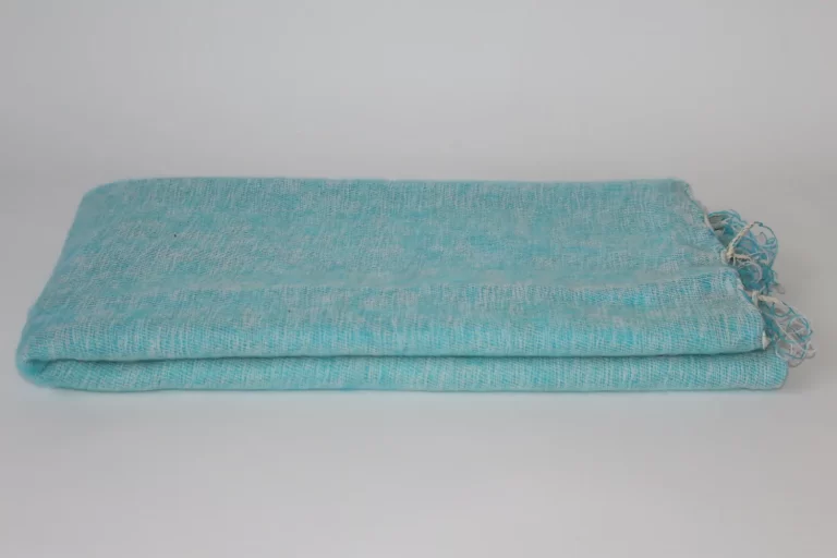 Yak Wool Shawl Light Blue Color