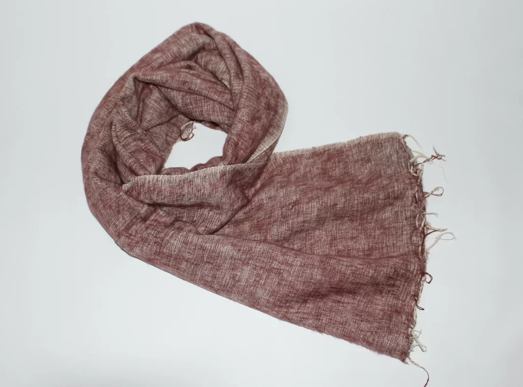 Yak Wool Shawl Light Brown Color
