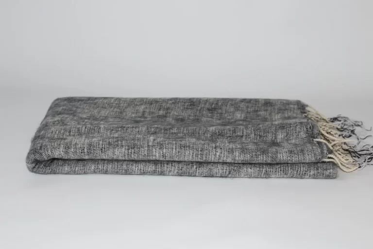 Yak Wool Shawl Light Grey Color