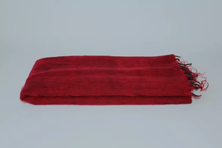 Yak Wool Shawl Maroon Color