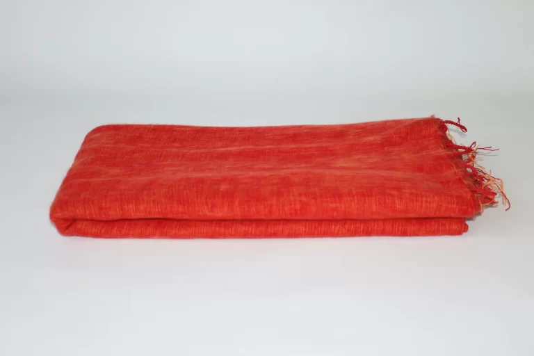 Yak Wool Shawl Orange Color