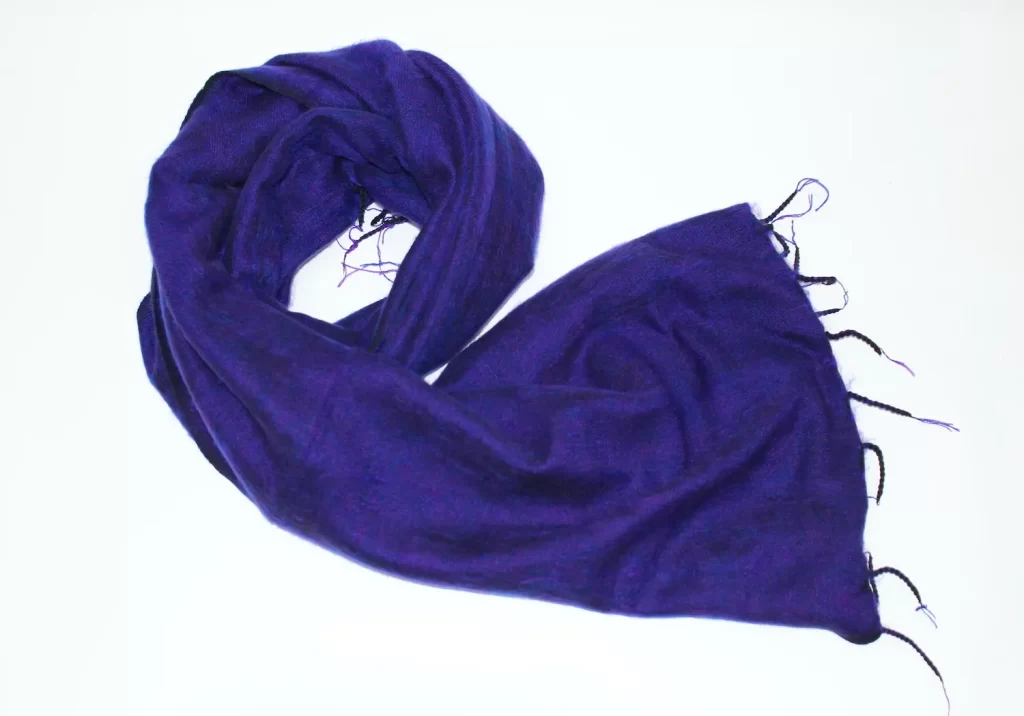 Yak Wool Shawl Purple Color