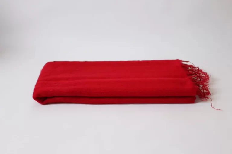 Yak Wool Shawl Red Color
