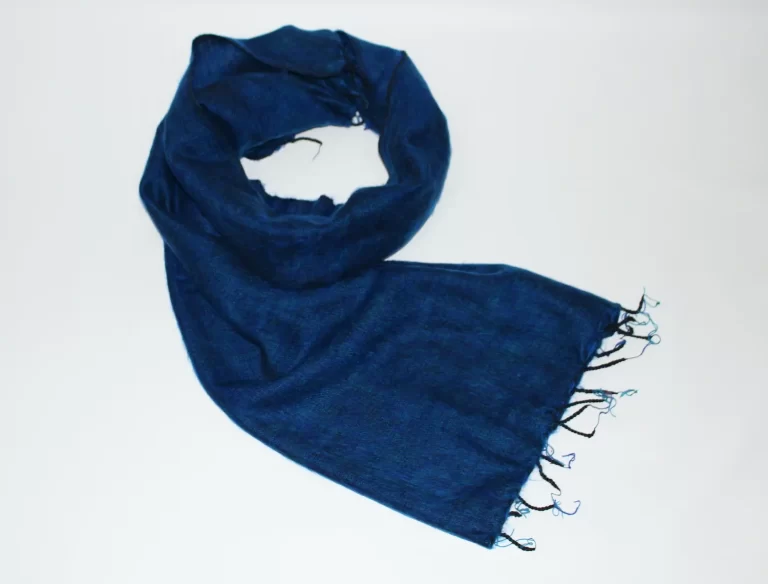 Yak Wool Shawl Royal Blue Color