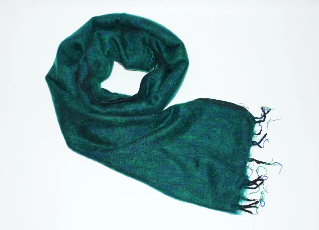 Yak Wool Shawl Sea Green Color