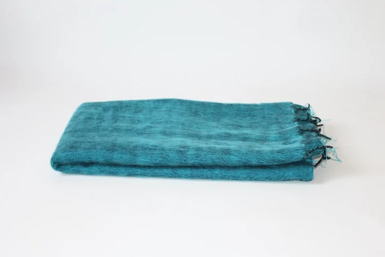 Yak Wool Shawl Turquoise Color