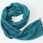 Yak Wool Shawl Turquoise Color