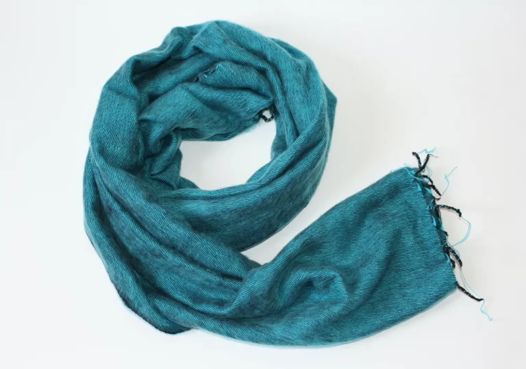 Yak Wool Shawl Turquoise Color