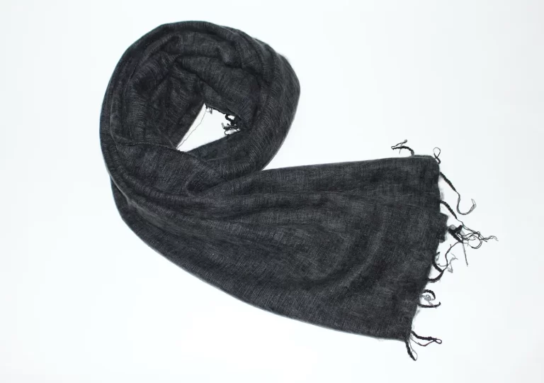 Yak Wool Shawl Dark Grey Color