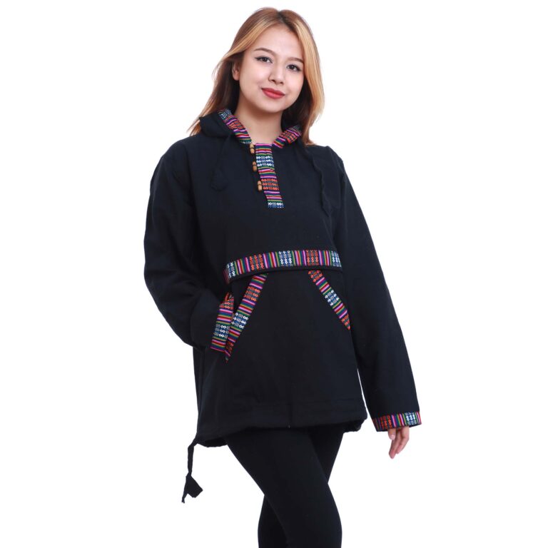 Fair Trade Nepal Cotton Hoodie | Handmade Organic Hoodie