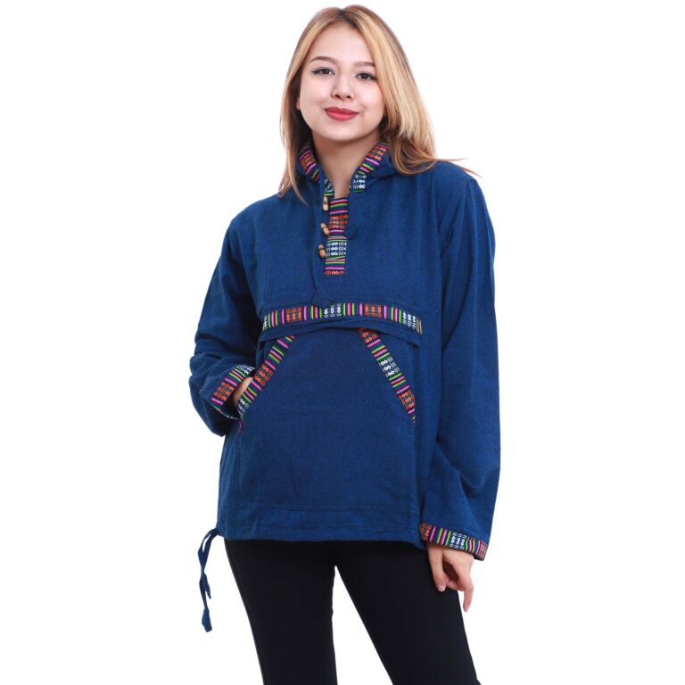Fair Trade Nepal Cotton Hoodie | Handmade Organic Hoodie