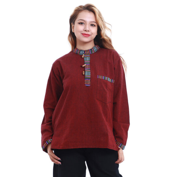 Maroon Nomadic buthani kurtha female