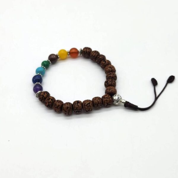 rudraksha wrist bracelet seven chackra healing
