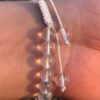 clear quartz natural gemstone bracelet top