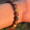 Elephant Jasper Natural Gemstone Bracelet close view