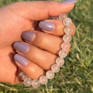 light rose quartz natural gem stone bracelet main
