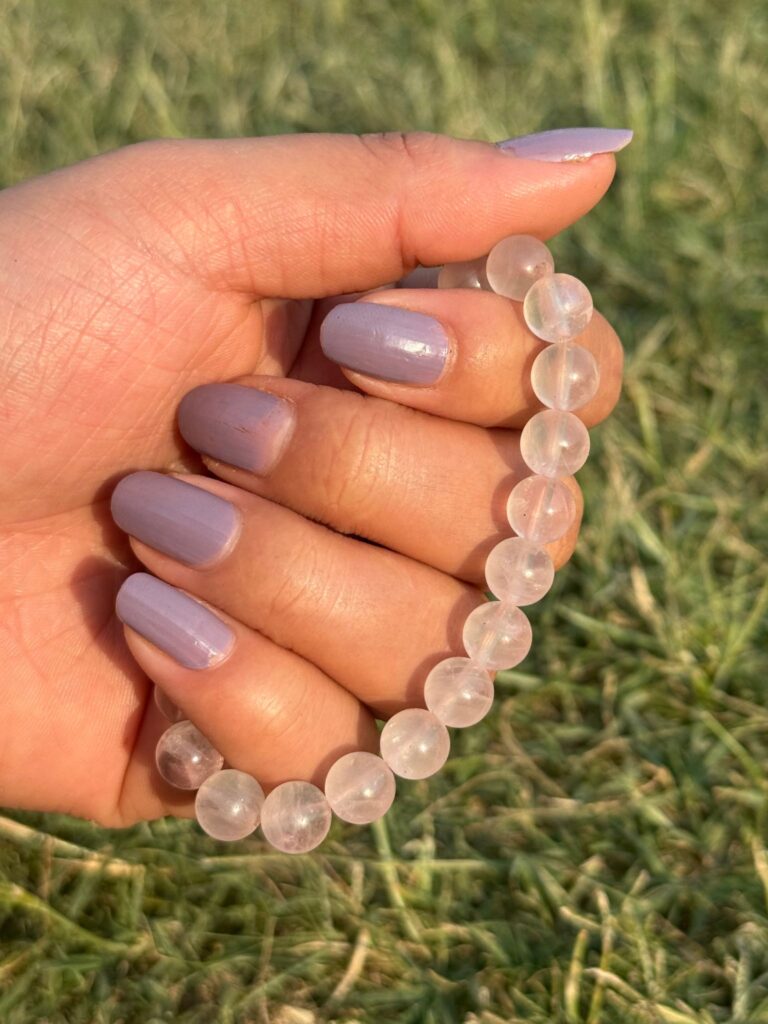 Light Rose Quartz - Natural Gemstone Bracelet