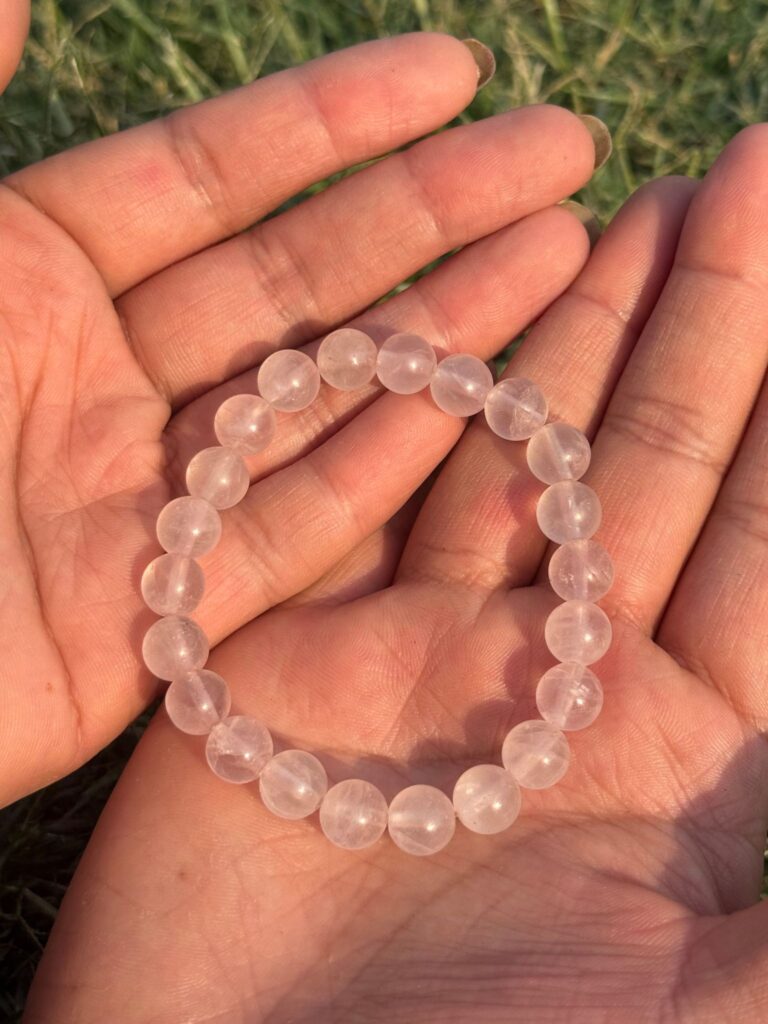 Light Rose Quartz - Natural Gemstone Bracelet